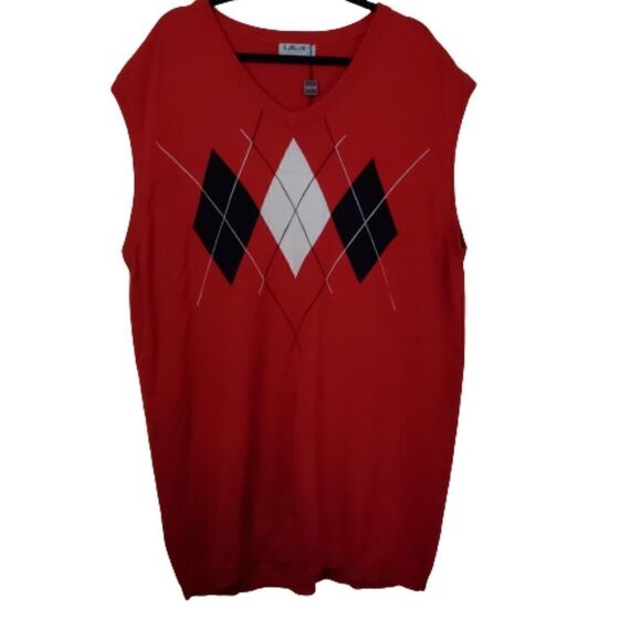 NWT Lavane New York Red Sweater Vest. Size 3XT - Picture 1 of 4